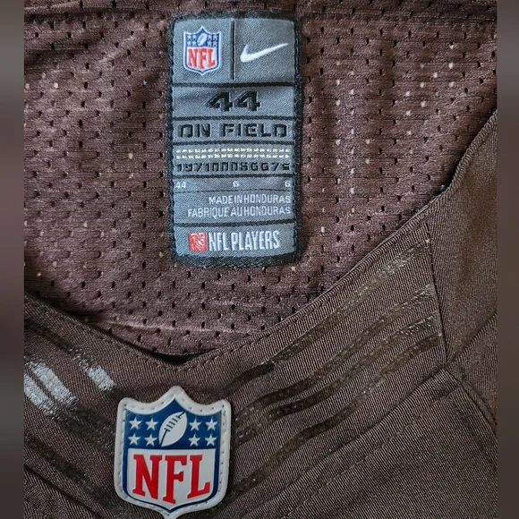 Cleveland Browns NIke On Field NfL Jersey Sz 48 Brown #2 Manziel Sewn Stitched - Picture 3 of 14